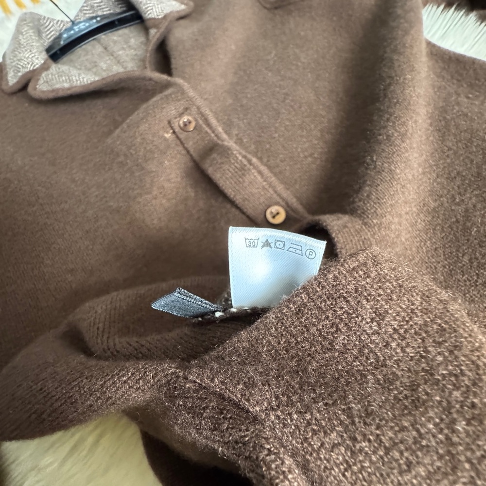 Loro Piana Reversible Cashmere Double- Face Coat IT 44 Brown - Picture 11 of 17